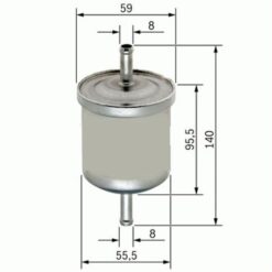 Yakıt Filtresi Vectra A-astra F-p106-p205-p306-p309-polo-caddy-cordoba-audı A6-ıbıza-ınca-lexcan X - 1567.28-6N0201511-4435144-818513