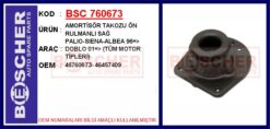 Amortisör Takozu Ön Rulmanlı Sağ Palıo-sıena-albea 96 > Doblo 01 > Tüm Motor Tipleri - 46760673-46457409