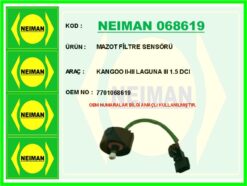 Mazot Filtre Sensörü Kangoo Iı-ııı Laguna Iıı 1.5 Dcı - 7701068619