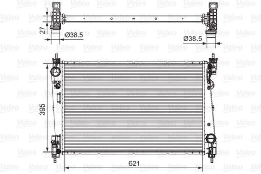 Radyatör Doblo 1.4-1.3 Dmtj 10 > Combo 1.3 Cdti 12 > Mekanik Ac /- 620x400x16 - 51812209-51938013-1300328-95510450