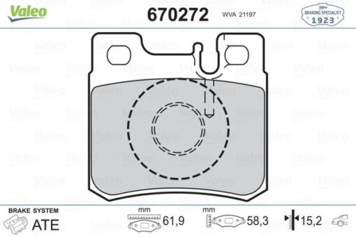 Fren Balatası Arka Mercedes W201 W202 W210 W124 R170 - A0054201720