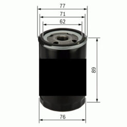 Yağ Filtresi Hılux Em. Corolla 1.6 Benzinli << 2010 W711/80 X - 9091503002