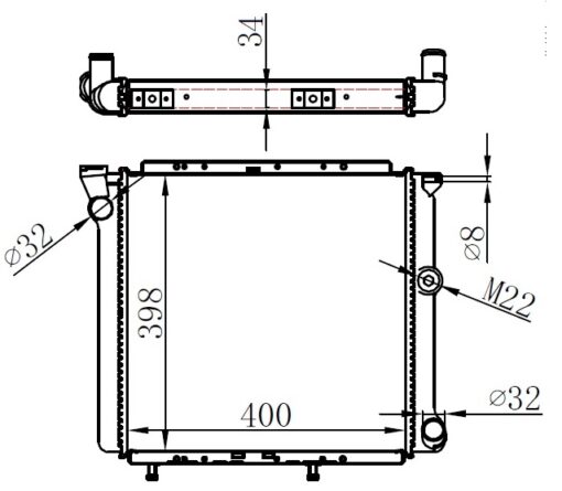 Radyatör Exp-r9-r11 360x370x18 Alüminyum - 7700765602-7700759196-7701406496