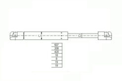 Bagaj Amortisörü Fiat Marea Sw 98 > D0007 - 46420780