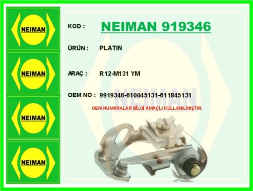 Platın R12-m131 Ym - 9919346-610045131