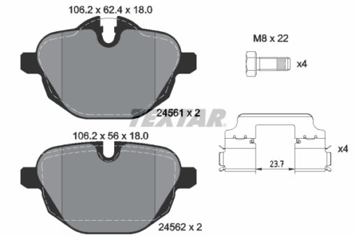 Fren Balatası Arka Bmw G30 G31 G38 G32 G11 G12 G01 G08 G02 G05 G06 F10 F11 F18 F25 F26 E89 - 34218847062