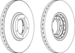 On Fren Aynası Havalı Transıt Tourneo Transıt T15 94>00 15 Jant 270x24.1x5dlxhavalı - 95VX1125BA-5025611-5029816
