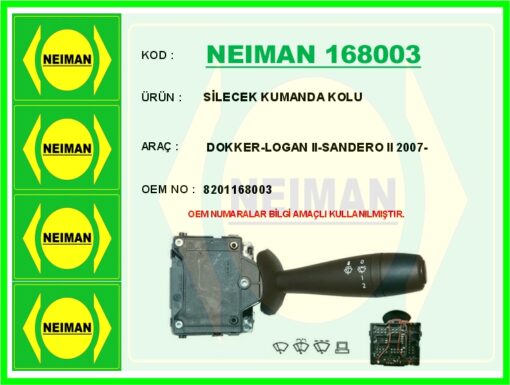 Silecek Kumanda Kolu Dokker-logan Iı-sandero Iı 2007- - 8201168003