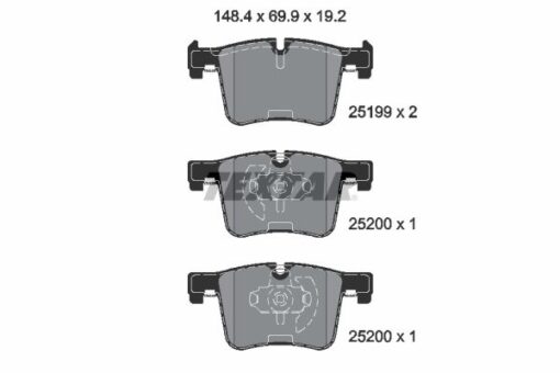Fren Balatası On Bmw F20 F21 F22 F23 F30 F31 F34 F35 F32 F33 F36 - 34118855010