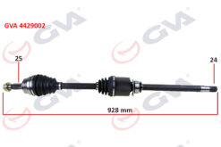 Komple Aks Sağ Doblo 1.9 Jtd 01> Doblo-albea 1.3 Mtj 05> 928mm - 46307678