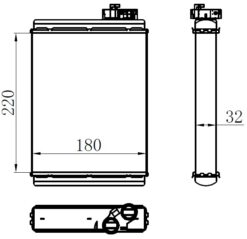 Kalorifer Brazing Heater 220x182x32 A4 07 /a5 08 /q5 08 70231 - 8K0.898.037 A