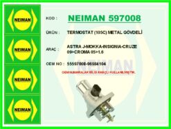 Termostat 105c Metal Gövdeli Müşürlü Astra J-mokka-ınsıgnıa-cruze 09>croma 05>1.6 - 96984104-55597008