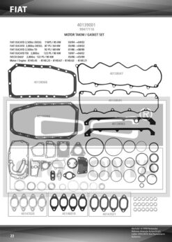 Motor Takım Contası Skc Siz Keçesiz Ducato-ıveco Daıly-master 2.5d-td-2.8dtı S8u-s9u-s9w