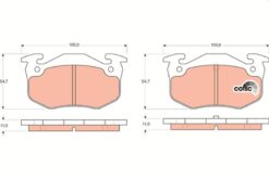 Arka Fren Balatası Peugeot P106 96>04 P205 87>98 P206 00>09 P306 97>01 P309 89>93 Cıtroen Saxo 96>04 Xsara 97>05 Zx 92>97 Renault R9-r19- Mgn I-clıo I-ıı İnce Tip - 4254.42-4254.90-4252.71-7701203668