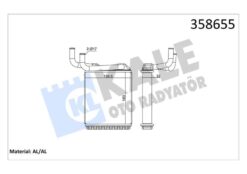 Kalorifer Radyatörü Mıtsubıshı Canter 3.9l 4d34 4d34t Fe659 97-06 - Aleminyum - MC154332-MC148142