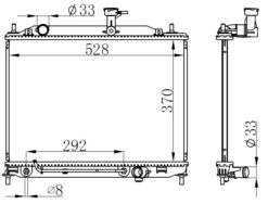 Radyatör Brazing Accent Era 1.5 Crdı 05> Ac Klimasız Otom 370x528x26 - 253101E300