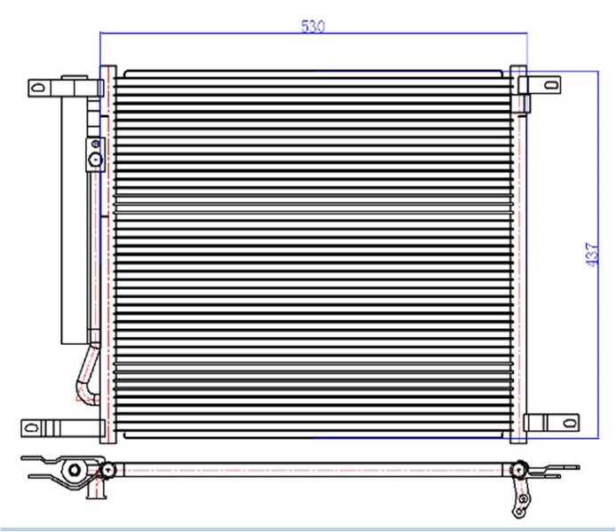 Klima Kondenseri Chevrolet Aveo 1.2i-1.4i 05 > 528x425x18 Oto.-mek. - 96878657-94838817-95227757 1 Klima Kondenseri Chevrolet Aveo 1.2i-1.4i 05 > 528x425x18 Oto.-mek. - 96878657-94838817-95227757