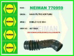 Hava Filtre Hortumu Doblo 1.9 D 00 > - 46770959