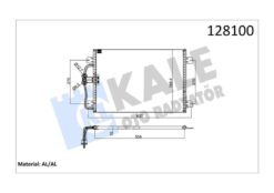 Klima Kondenseri Mgn I 96-03 1.4-1.6-2.0-1.9d 545x391x16 - 7700425843-7700432392-7702258286