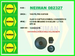 Yağ Filtre Kapağı Renault Clıo Iv-captur-symbol Iı-sandero Iı 0.9 H4b Megane Iv-kadjar 1.2 Tce-hf5 M - 152082327R