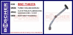 Turbo Yağlama Borusu Clıo Iıı Thalıa-fluence-kng-qashqaı 2 08 > 1.5 Dci Alüminyum Boru - 8200714637-1519200Q0J