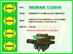 Termostat Komple 83c Müşürlü P206-p207-p307-bıpper-c1-c2-c3-nemo-fıesta-fusıon 1.4 Hdı-tdcı 04 - 1336.V6