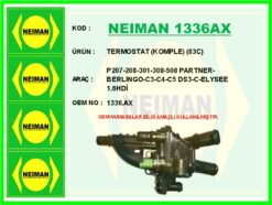 Termostat Komple 83c P207-208-301-308-508 Partner-berlıngo-c3-c4-c5 Ds3-c-elysee 1.6hdi - 1336.AX