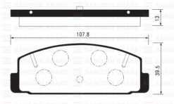 Arka Fren Balata Mazda 323 Lantıs 1.8l Bp Dohc Bj 99-01 / 626 Fs Gf 98-01 / Mazda 6 2.0l Lf-de Gg Gh 02-> - GEYC2643Z-GEYC2648ZA-GJYA2648Z
