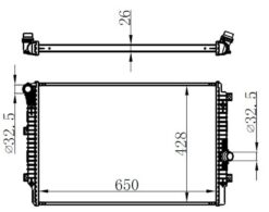 Radyator Brazing Mt 650x628x26 Caddy Iv 2.0 Tdı 2015 65336 - 5K0121251Q