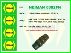 Turbo Hava Hortumu Silikon Partner -tepee -bıpper-berlıngo Iı -3008 -partner -c4-1.6 Hdı-p307 2.0 - 0382.FN-0382.LX-0382.LW