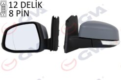 Dış Dikiz Aynası Sol Ford Focus 12> Elektrikli Isıtmalı Astarlı Sinyalli Sensörlü Alt Aydınlatmalı K Atlanır - BM51 17683 PK-BM51 17683 PH