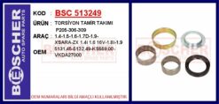 Torsiyon Tamir Takımı P205-306-309 1.4-1.5-1.6-1.7d-1.9-xsara-zx 1.4i 1.6 16v-1.8i-1.9 - 5131.45-5132.49-KS559.00-VKDA27000