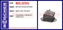 Motor Takozu Ön Sağ R9-r11-r21 Gts-exp - 7704001319-7702257835