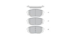 Ön Fren Balata Hyundaı Tucson 1.6l D4fe Crdi Hybrid 20-> / Ionıq 5 Elektrikli E-gmp 22-> / Genesıs Gv60 Elektrikli Em18 Em17 228hp 22-> - 58101GIA60-58101N7A10-58101N9A10