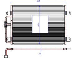 Klima Kondenseri Mgn I-scenıc I 1.4-1.6-2.0-1.9d 96-03 565x391x16 - 7700425843-7700432392-7702258286