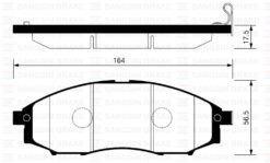 Ön Fren Balata Nıssan Skystar 2.5l Yd25ddti D22 4x2 4x4 03-> / Pathfınder 3.2l Qd32eti R50 4x4 97-04 - 41060VK190-D1060VK190-WVA23970
