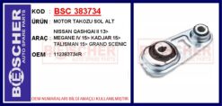 Motor Takozu Sol Alt Nıssan Qashqaı Iı 13> Renault Megane Iv 15> Kadjar 15> Talısman 15> Grand Scenıc 15> 1.2 Tce 1.3 Tce 1.5 Dcı 1.6 Dcı - 112383734R