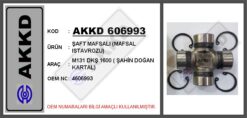 Şaft Mafsalı Mafsal Istavrozu M131 Dkş 1600 Şahin Doğan Kartal - 4606993