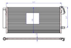 Klima Radyatörü Fıat Doblo 10 > Combo 12 > 1.3 Dmtj-1.6 Dmtj-2.0 Dmtj 669x293x16 - 51838048-51937924-95510682