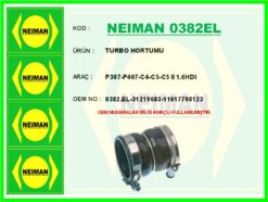 Turbo Hortumu P307-p407-c4-c5-c5 Iı 1.6hdı - 0382.EL-31219683-11617798123