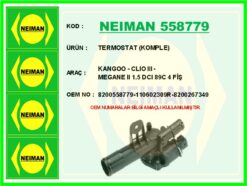 Termostat Komple Kangoo - Clıo Iıı - Megane Iı 1.5 Dcı 89c 4 Fiş - 8200558779-110602309R-8200267349