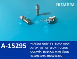 Bijon Passat-golf-4-5 -bora-audi- A3- A4- A5- A6- Leon - Toledo- Octavia - M14x27 Mm 21.5 X 19 Cm Poşet - 8D0601139D-431601139A