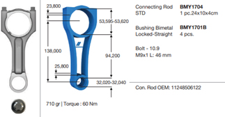 Pıston Kolu Bmw N57 D30 N57s F10 12>16 F01 F02 F03 F04 12>15 E70 11>13 F15 13>18 E71 E72 11>15 - 11248506122 1 Pıston Kolu Bmw N57 D30 N57s F10 12>16 F01 F02 F03 F04 12>15 E70 11>13 F15 13>18 E71 E72 11>15 - 11248506122