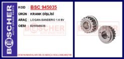 Krank Dişlisi Logan-sandero 1.6 8v - 8200945035