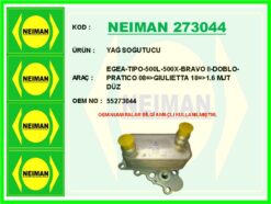 Yağ Soğutucu Egea-tıpo-500l-500x-bravo Iı-doblo-pratıco 08 >gıulıetta 10 >1.6 Mjt Düz - 55273044