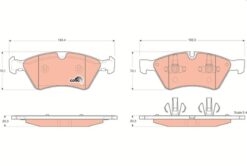 Fren Balatası On Mercedes W211 S211 W164 W251 - A0044204020
