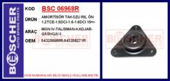 Amortisör Üst Takozu Sağ-sol Renault Megane Iv 15> Kadjar 15> Nıssan Qashqaı Iı J11 13> 1.2 Tce 1 .5dci 1.6 16v 1.6dci - 543258271R-543206968R-543207020R
