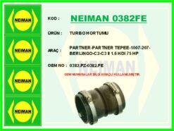 Turbo Hortumu Partner-partner Tepee-1007-207-cıtroen Berlıngo-c2-c3 Iı 1.6 Hdı 75 Hp - 0382.PZ-0382.FE