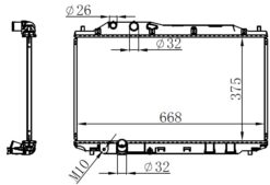 Radyatör Brazing Cıvıc Sedan 06 > 375x668x16 - 19010 RNA A01