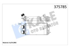 Turbo Radyatörü Intercooler Opel Corsa F 19> Mokka 20> P208-p2008 19> C4 20> Ds3 19> 1.2-1.5 Puretech-bluehdı Brazıng 327x187x64 - 98247422-9824742280-98281721
